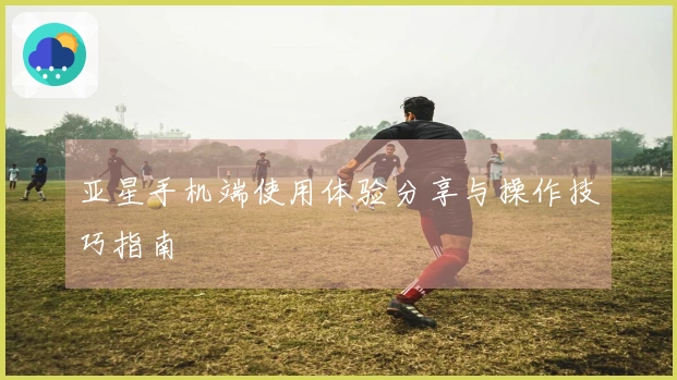 亚星手机端使用体验分享与操作技巧指南